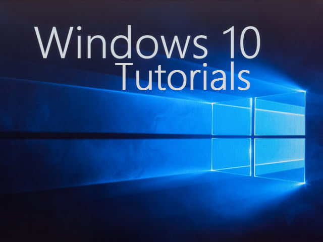 tutorial win10